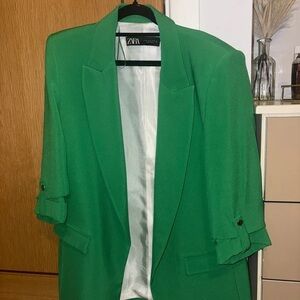 Zara Women's Green Blazer